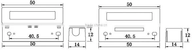 Wired Wooden Door Magnetic Switch Normally Closed