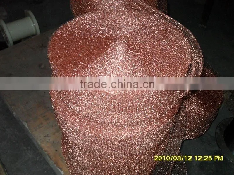 copper coated wire mesh in roll