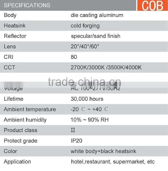 16w led downlight led antiglare downlight