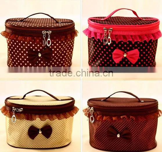 Deluxe Double layer lady's makeup bag