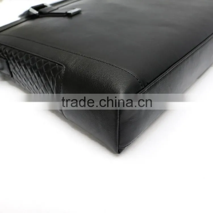 China manufacturer newest online unique men's leather messenger laptop bag