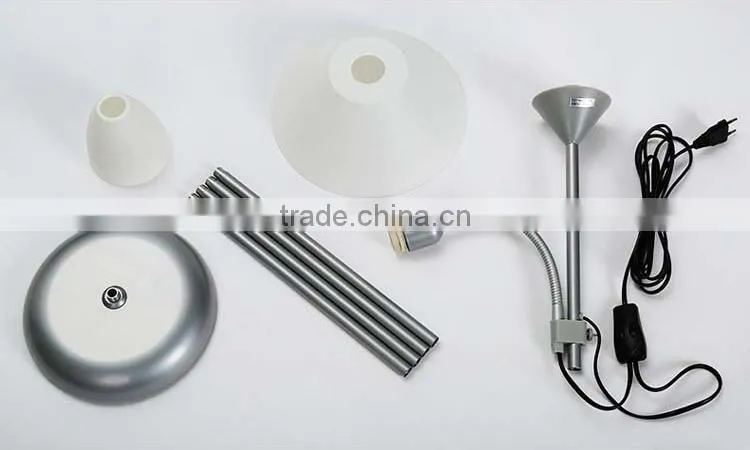 Double lamp E27 E14 base modern led floor lamp