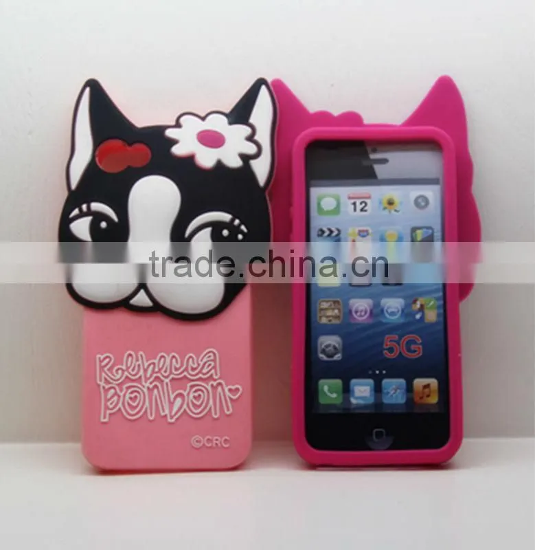 2013 HOTTEST !!! Lovely Cat Rebecca Bonbon Cartoon Animal Design Silicone mobile phone case