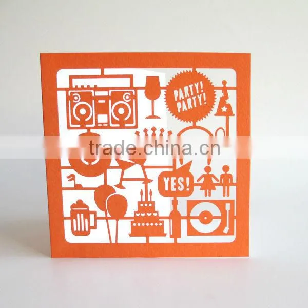 Birthday Greeting Card,Paper die Cut Greeting Card,Greeting Card