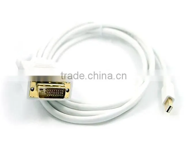 1.8m active mini displayport to DVI male hot plug mini dp to dvi cable