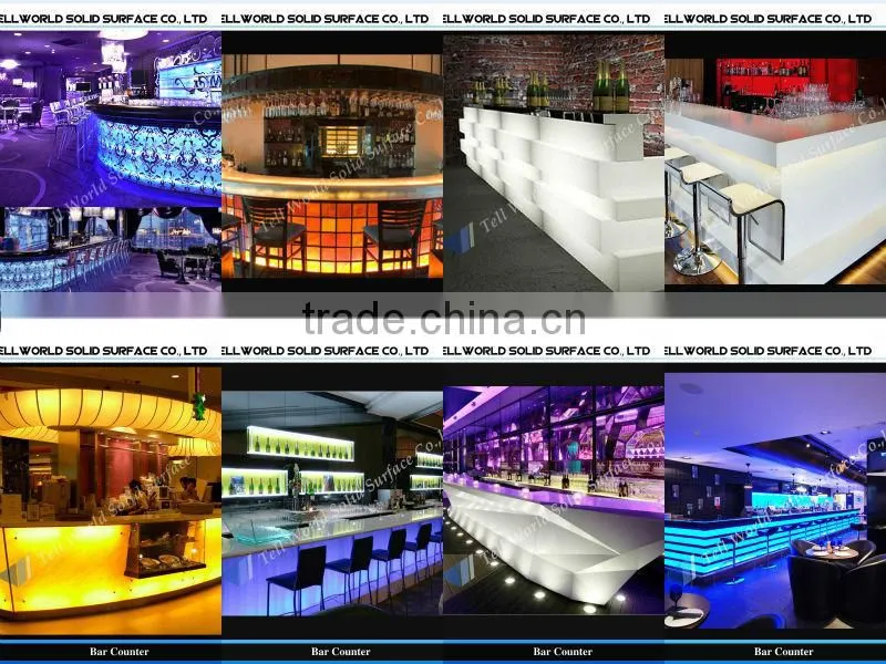 Various design solid surface dinning room furniture dinning table