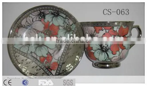 smart coffee cup and saucer set