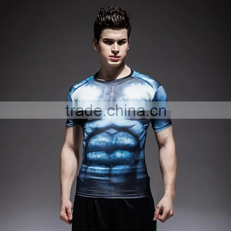 2015 New Design Compression Wear For Sports Compression Shirts