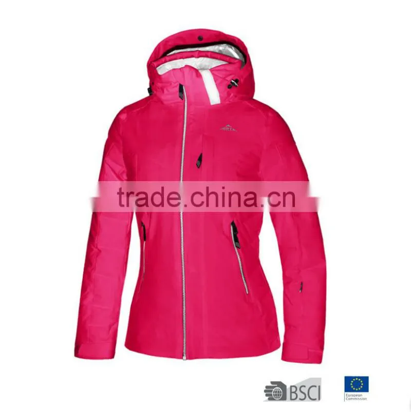 2016 Women Colourful Waterproof Ski Jacket Fuxia
