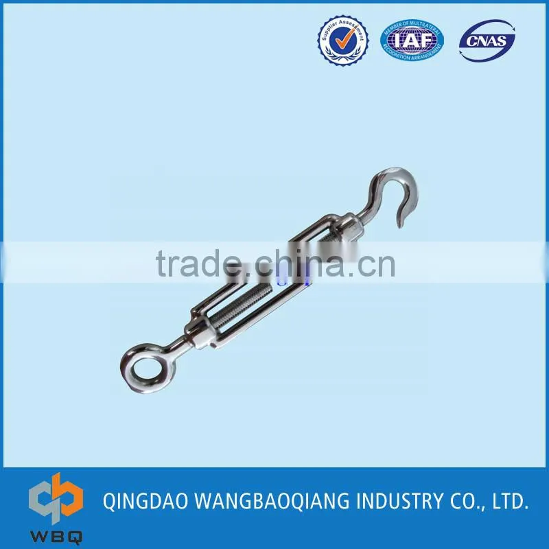 Metal cable commercial type hook and hook turnbuckle