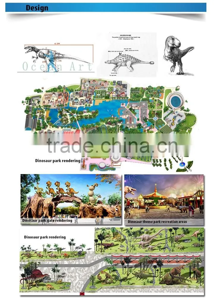 OA 4128 hot sale jurassic park animatronics dinosaur