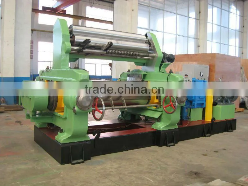 High efficiency rubber open mixing mill