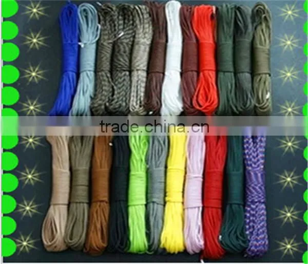 550 Paracord Parachute Cord Lanyard Rope Mil Spec Type 7 Strands Outdoor Paracord
