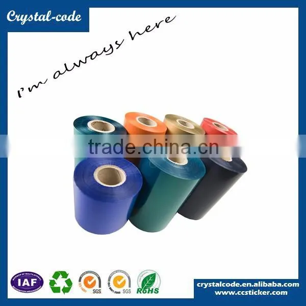 International standard thermal transfer wax printing ink ribbons black color for barcode printer