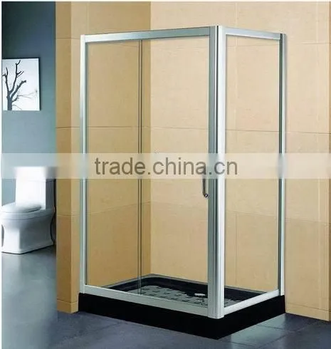 Rectangular Tempered Glass Shower Room with Shower Tray
