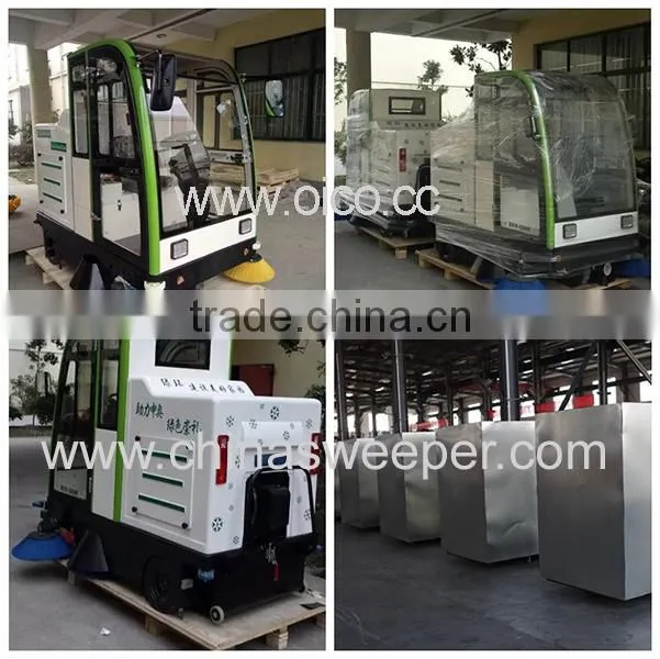 road sweeper E800LC, road sweeping machine industrial brush cleaning floor power broom sweeper