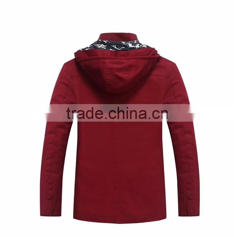 Wholesale hevay navy cotton mens custom winter jacket