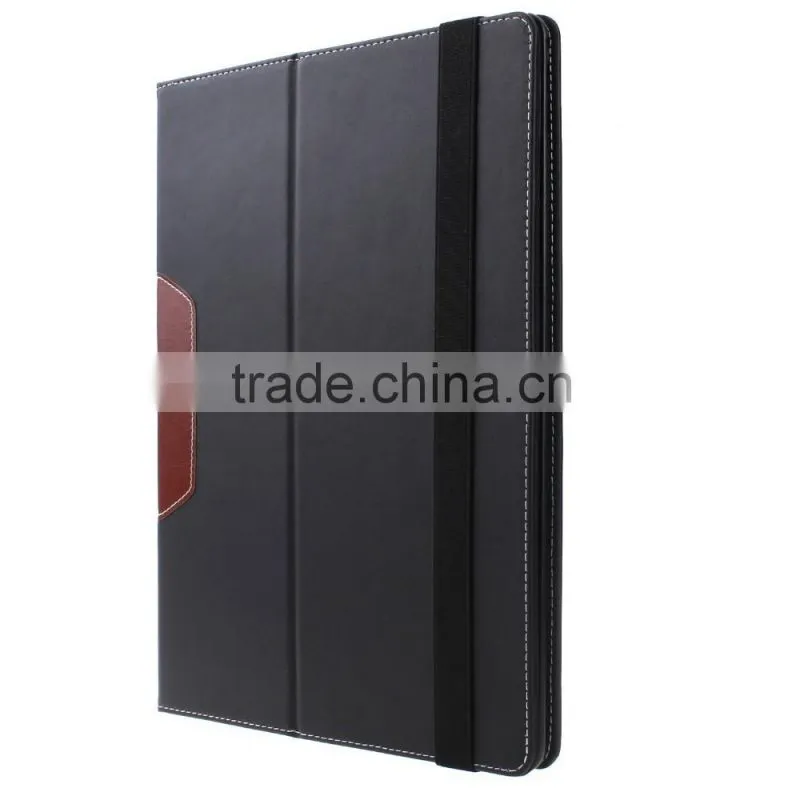 Wholesale price super quality card slots black handheld leather cover for ipad pro 9.6 inch