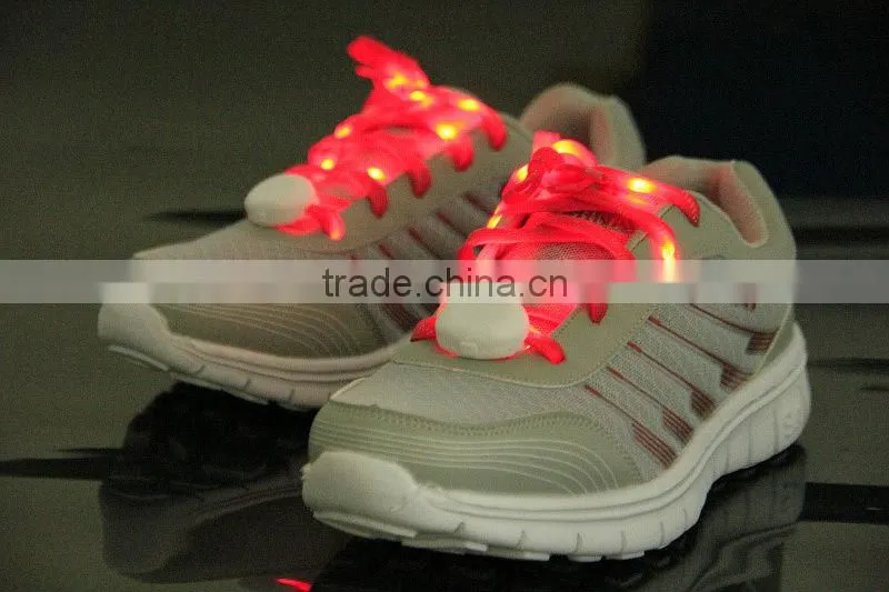 2014 new item nylon led lighting strip shoelace