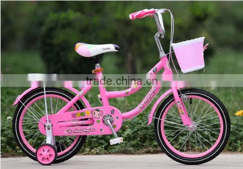 14-Inch Bicycle Children Learn Bicycle Child Princess Baby Bike Steel Bike For Ages 3-6 Years Old Beige toys Children