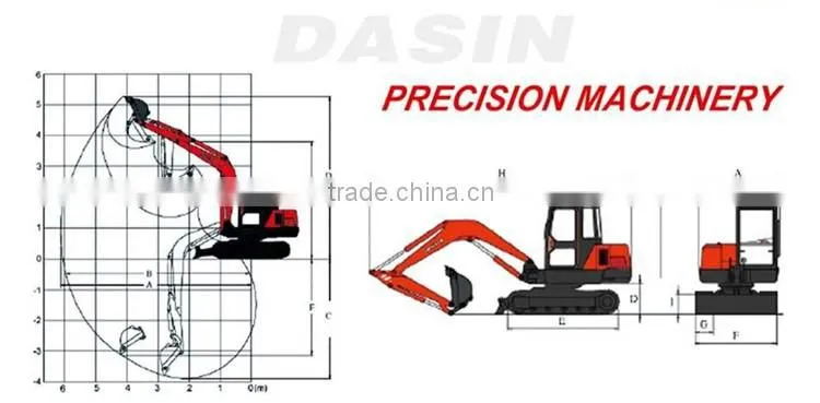 Widely used excavator construction used mini excavator for sale