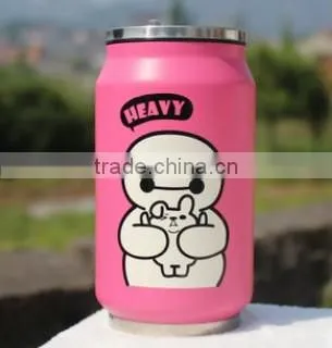 260ml cold water bottle,screwd loop lid single wall stainless steel mug,customized drinking bottle