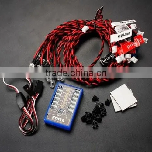 Hexie 12 LED RC Car Flashing Light System