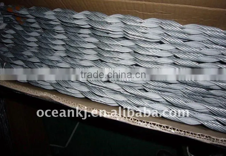 Galvanized steel Dead-end Double Wrap Grip for steel cable or strand on pole