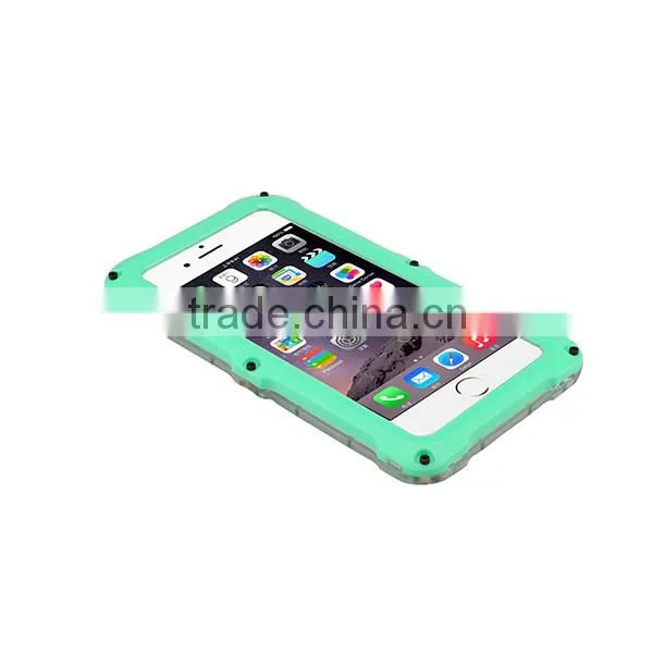 5.5 Inch Waterproof Cell Phone Case for iPhone 6 Plus 6 6S With Screws