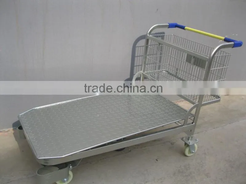 Five Wheels Steel Panel Warehouse trolley