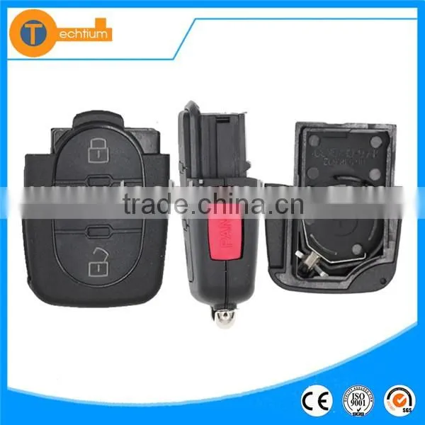 without key blade No logo remote car key case shell fob blanks wholesale for vw golf 7 bora Passat b6 b5
