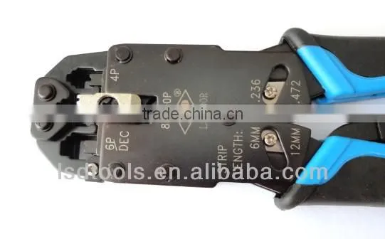 RJ10 RJ11 RJ12 modular plug crimping amp network tool for rj45 keystone jack network hand tools crimper LT-200R