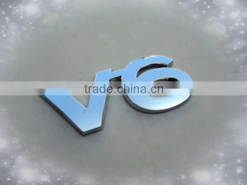 Chrome Plastic Custom sports car badges