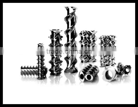 Parallel twin screw element/segment for extruder
