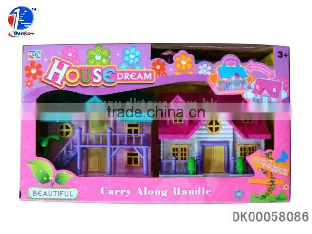 Funny Plastic Happy Family Toy Villa