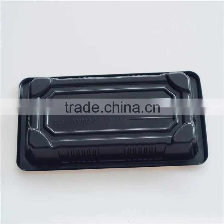 SM1-1101Black disposable sushi containers,Sushi plastic container,Sushi packaging