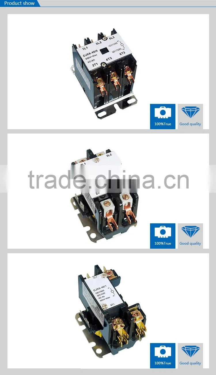 2015 China Factory CJX9 Series AC Magnetic Contactor Price