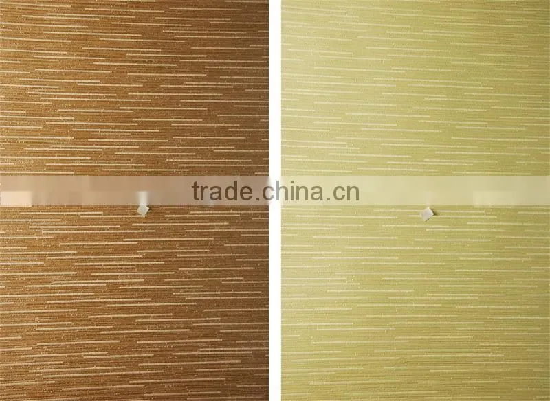 golden waterproof vinyl motel wallpaper