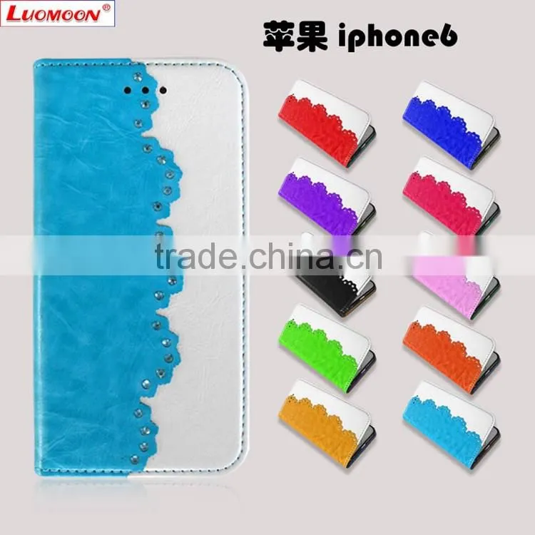 Shining Diamond PU Cell Phone Case for Iphone 5 Iphone 5s