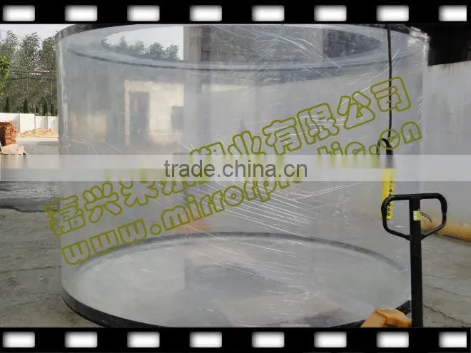 Large Clear Plastic Round New Material Aquariums
