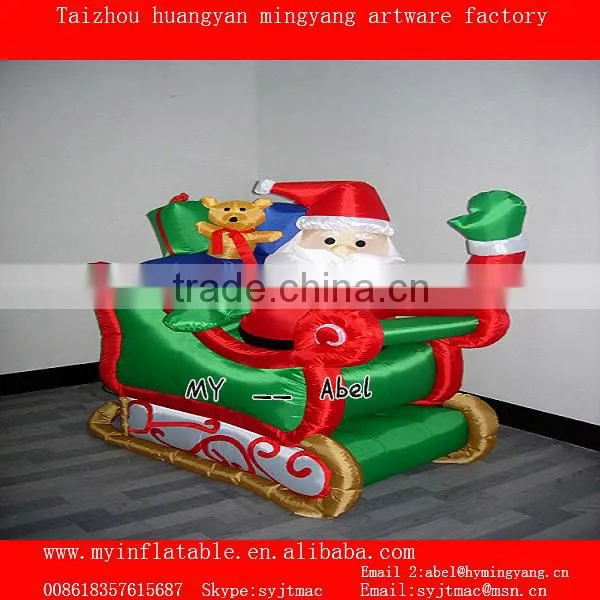 MY christmas inflatables santa christmas santa on motorcycle