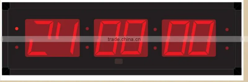 contemporary digital glass cover led wall clock