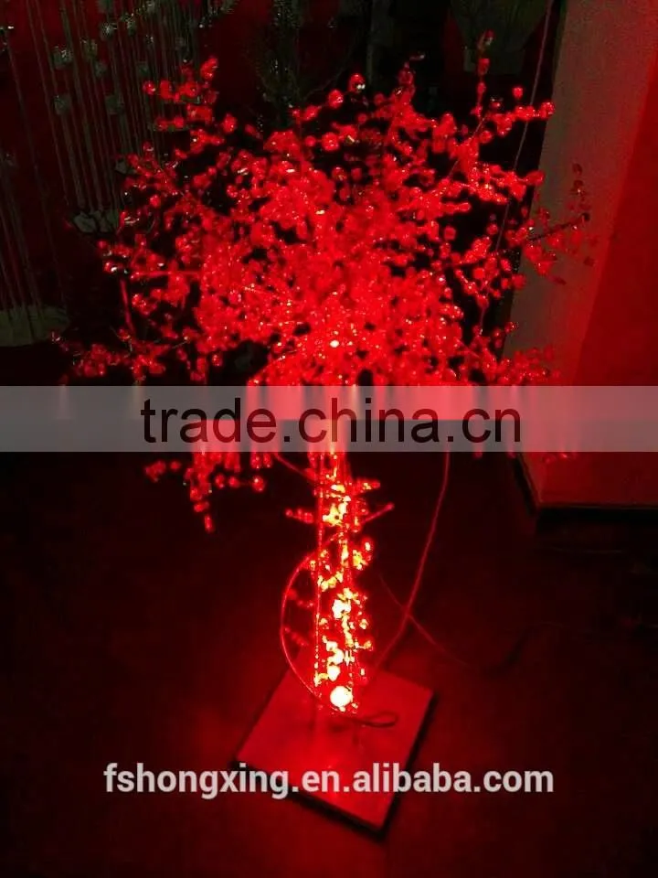 2015 new fashion wholesale crystal tree centerpieces with LED light for wedding and party decoration
