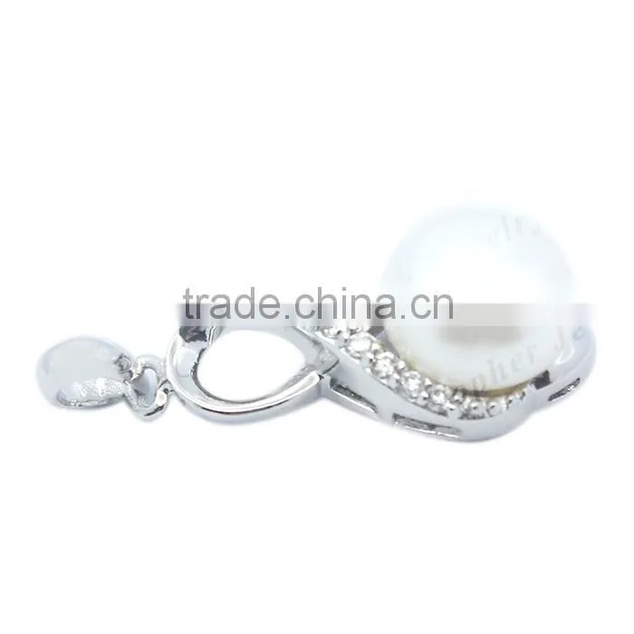 Sterling Silver with large pearl pendant, silver jewellery wholesale pearl pendant