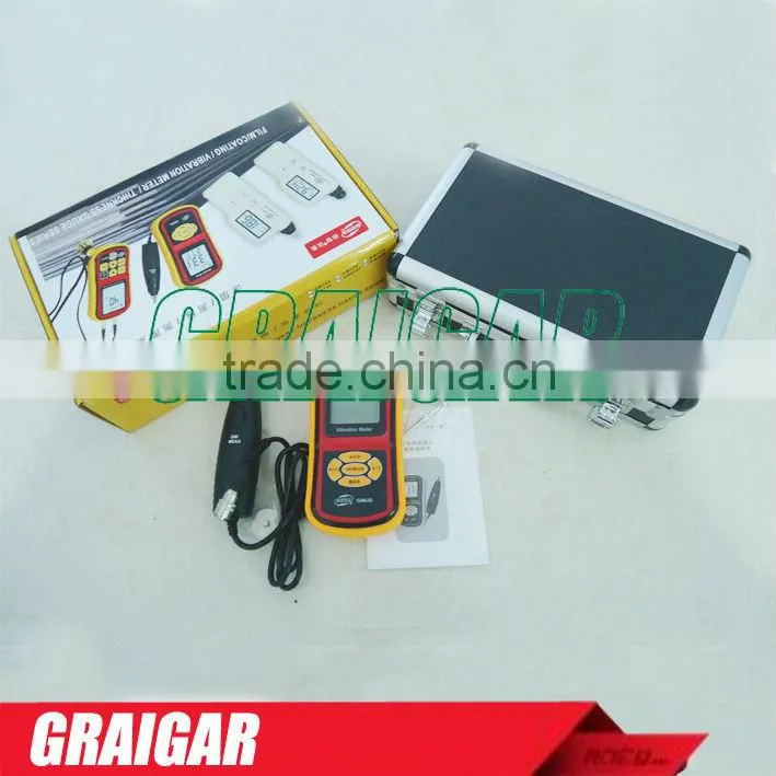 GM63B Digital Vibrometer, vibrometer tester,Vibration Meter 0.1-199.m/S2 peak(rms*v2)