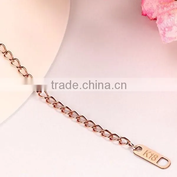 Stainless Steel Jewelry Rose Gold Plated Fashion Bracelet