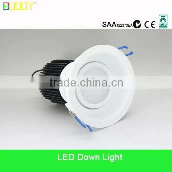 2013 Hot sales slim design 15w led downlight dimmable( Cutout: 90mm, SAA, C-TICK, CE certified )