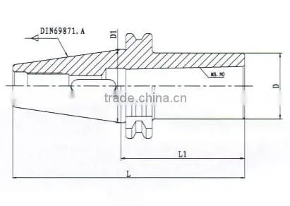 DIN69871 morse taper adaptors
