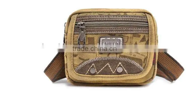 Classic Style Eastern Brand Kaukko Man Canvas Belt Fanny Pack Waist Bag