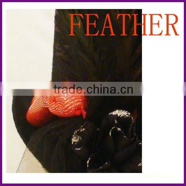 Fashion and Magic black top hat with glittered rose and snake